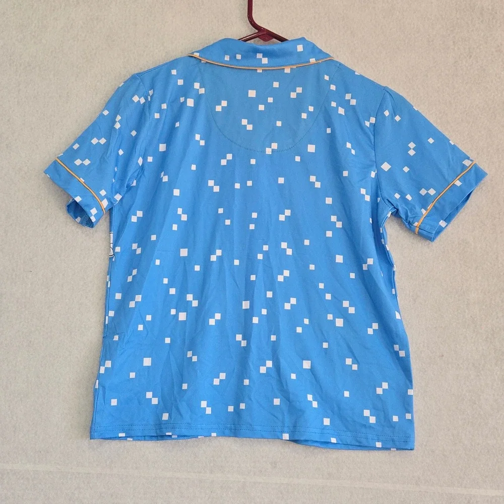 Sonic The Hedgehog Boys Pajama Set Blue Sonic Knuckles Tails Size M 10/12 SEGA